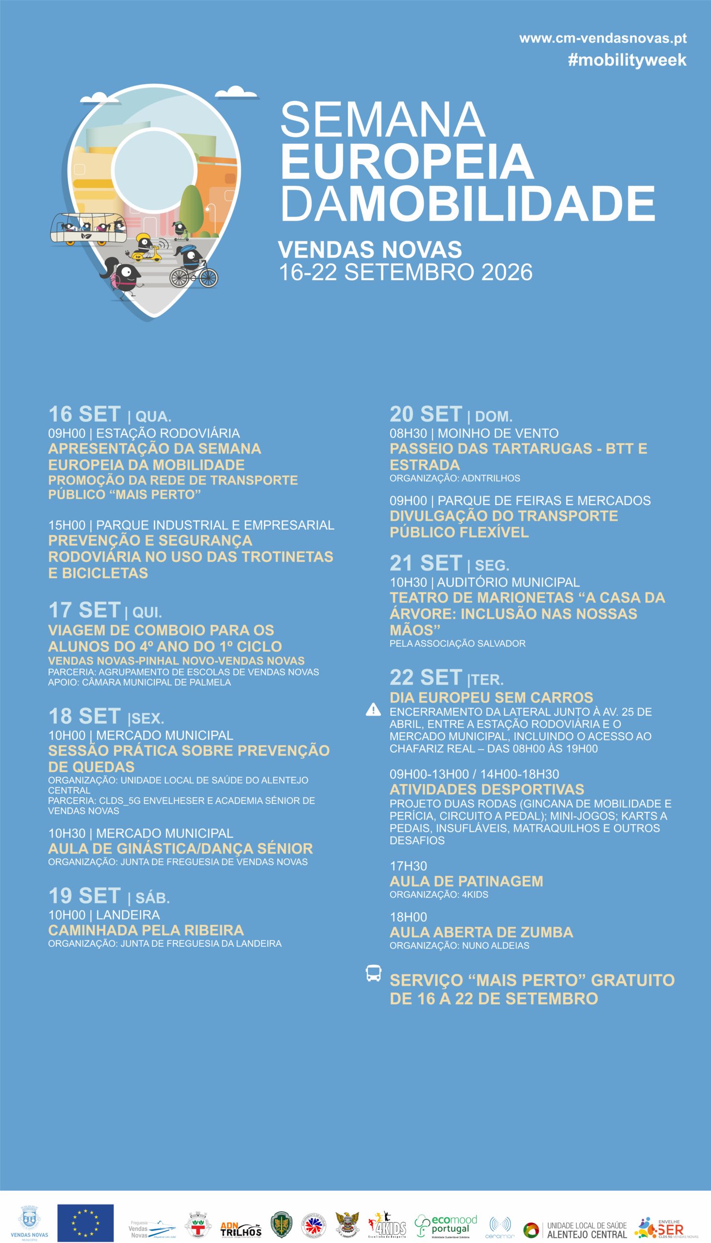 Cartaz de Semana Europeia da Mobilidade